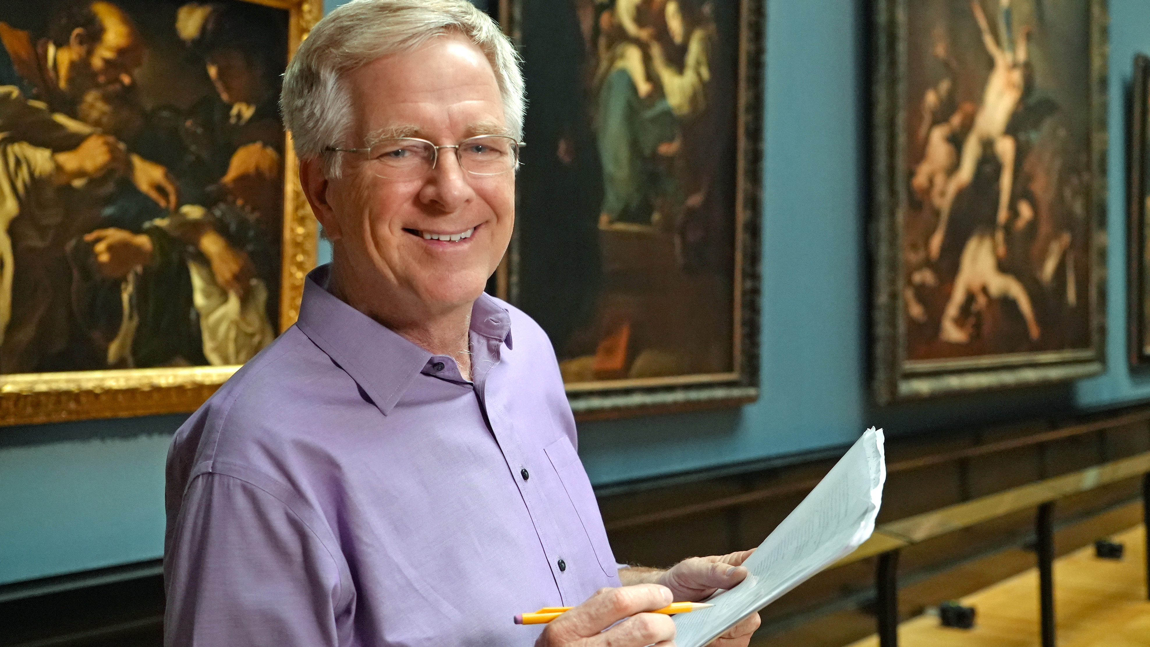 Rick Steves at the Kunsthistorisches museum in Vienna.